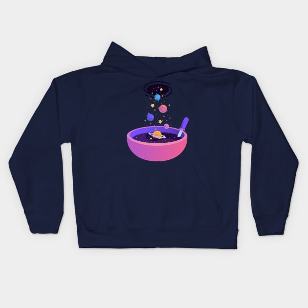 Macrocosmic Cereal Kids Hoodie by BadOdds